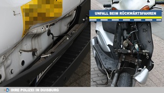 Polizei Duisburg: POL-DU: Walsum: Rückwärts aus der Einfahrt - Rollerfahrer übersehen