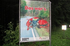 Polizeidirektion Göttingen: POL-GOE: (394/04) Neuer Standort für Warnschilder gegen Raser