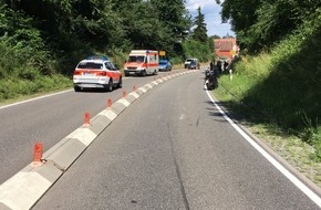 Polizeidirektion Landau: POL-PDLD: Motorradfahrer verletzt