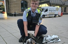 Bundespolizeiinspektion Hamburg: BPOL-HH: Verletzte Graugans durch Bundespolizisten aus dem Gleisbereich gerettet