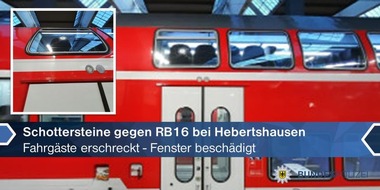 Bundespolizeidirektion München: Bundespolizeidirektion München: Schreck in der Regionalbahn / Jugendliche Steinwerfer beschädigen Zugfenster