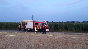Freiwillige Feuerwehr Lage: FW Lage: Feuer 2 / Flächenbrand - 27.07.2019 - 21:23 Uhr