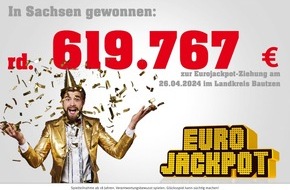 Sächsische Lotto-GmbH: Glück im Landkreis Bautzen: Eurojackpot bringt 619.767 Euro