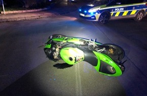 Polizei Aachen: POL-AC: Motorradfahrer bei Sturz schwer verletzt