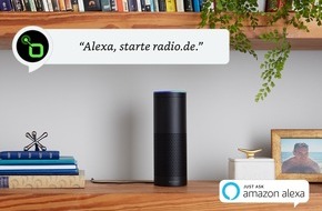 radio.de GmbH: radio.de veröffentlicht eigenen Skill für den Cloud-basierten Sprachdienst Amazon Alexa und App für Amazon Fire-TV