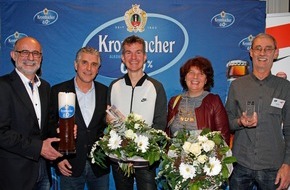 Krombacher Brauerei GmbH & Co.: Gesa Krause und Arne Gabius "Läufer des Jahres 2017" / Preisverleihung in der Krombacher Brauerei