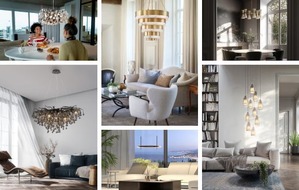 Lampenwelt GmbH: Schwebend inszeniert: Lampenwelt.de präsentiert moderne Pendelleuchten und Kronleuchter