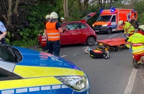 Feuerwehr Hattingen: FW-EN: Grill sorgt für verrauchte Wohnung & Verkehrsunfall mit einer Verletzten