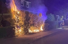 Polizeiinspektion Wilhelmshaven/Friesland: POL-WHV: Brand einer Hecke