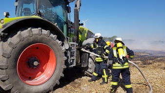 Freiwillige Feuerwehr Werne: FW-WRN: FEUER_2 - LZ1 - LG4 - Brennt Trecker / Schlepper