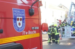 Kreisfeuerwehrverband Landkreis Leipzig: FW LK Leipzig: Dachstuhlbrand in Brandis