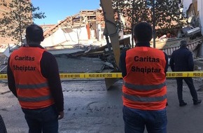 Caritas Schweiz / Caritas Suisse: Caritas fornisce un contributo di 500 000 franchi per il terremoto in Albania