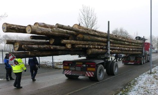 Kreispolizeibehörde Euskirchen: POL-EU: Langholztransporter 46 Prozent überladen