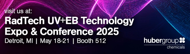 Press Release - hubergroup Chemicals to showcase groundbreaking bio-based Oligomers for industrial UV-coatings at RadTech 2025