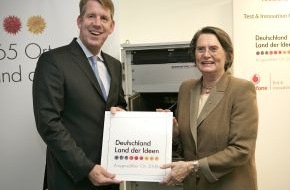 Vodafone GmbH: Vodafone Test & Innovation Center erhält Auszeichnung als "Ausgewählter Ort" im Land der Ideen
