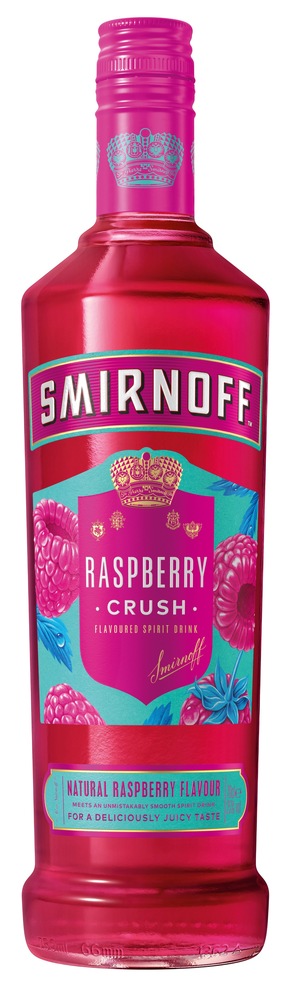 DIAGEO launcht Smirnoff Raspberry Crush