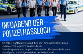 Polizeidirektion Neustadt/Weinstraße: POL-PDNW: Berufsinfoabend bei der Polizei Haßloch