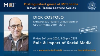 MCI Austria: Dick Costolo, Entrepreneur, CEO von Twitter 2010-2015