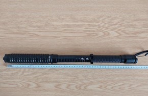 Bundespolizeiinspektion Rostock: BPOL-HRO: Bundespolizei entdeckt getarntes Elektroimpulsgerät