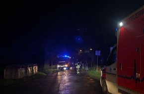 Feuerwehr Schermbeck: FW-Schermbeck: Unterstützung Rettungsdienst - hilflose Person