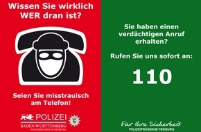 Polizeipräsidium Freiburg: POL-FR: Polizeipräsidium Freiburg warnt vor Telefonbetrügern - Präventionskooperation zwischen Menübringdienst und der Polizei Freiburg