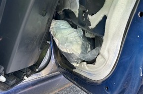 Hauptzollamt Kiel: HZA-KI: Kieler Zoll stoppt Drogenschmuggel auf der A7 / 15 Kilogramm Bet&auml;ubungsmittel und Cannabisprodukte sichergestellt