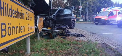 Polizeiinspektion Hildesheim: POL-HI: Bockenem - Unfall im Kreuzungsbereich fordert vier Verletzte und verursacht hohen Sachschaden