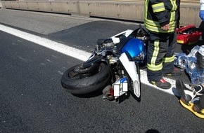 Polizeidirektion Kaiserslautern: POL-PDKL: Unfall mit schwer verletztem Motorradfahrer