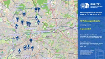 Polizeipräsidium Oberhausen: POL-OB: Wohnungseinbruchsradar für Oberhausen - Dunkle Gestalten sind unterwegs