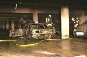 Feuerwehr Essen: FW-E: PKW-Brand in Tiefgarage, 78-jähriger Mann verstorben