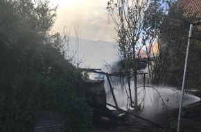 Polizeidirektion Kaiserslautern: POL-PDKL: Brand eines Gartenhauses