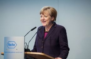 Roche Diagnostics GmbH: Bundeskanzlerin Merkel besucht Roche in Deutschland