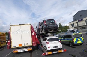 Polizeipräsidium Osthessen: POL-OH: Polizei zieht Bilanz: Gefährliche Verstöße bei Schwerverkehrskontrollen in Kirchheim