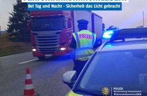 Polizeipräsidium Neubrandenburg: POL-NB: Start der Kontrollen zu "Fahren.Ankommen.LEBEN!" mit Schwerpunkt Licht sowie Linien- und Güterverkehr