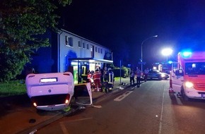 Feuerwehr Essen: FW-E: Drei Verletzte nach Verkehrsunfall