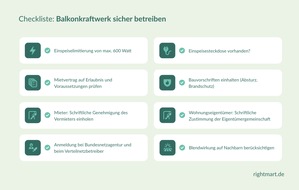 rightmart GmbH: Balkonkraftwerke: Rechtliche Hürden für Mieter und Wohnungseigentümer