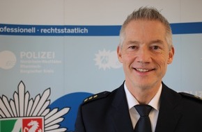 Polizei Rheinisch-Bergischer Kreis: POL-RBK: Rhein.-Berg. Kreis - Führungswechsel in der Kreispolizeibehörde - Achim Cüppers hat die Abteilungsleitung übernommen
