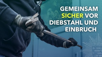 Polizeipr&auml;sidium Mittelhessen - Pressestelle: Mittelhessen: MITTELHESSEN: Gemeinsam sicher vor Diebstahl und Einbruch - Polizei in Mittelhessen bietet umfangreiche Beratung am Aktionstag