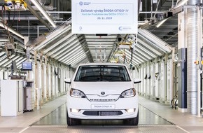 Skoda Auto Deutschland GmbH: Serienfertigung des batterieelektrischen SKODA CITIGOe iV gestartet (FOTO)