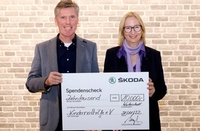 Skoda Auto Deutschland GmbH: ŠKODA AUTO Deutschland unterstützt die Kindernothilfe