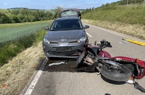 Polizeiinspektion Rockenhausen: POL-PIROK: 55-jähriger Motorradfahrer schwer verletzt