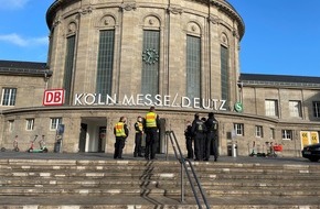 Bundespolizeidirektion Sankt Augustin: BPOL NRW: Bundespolizei beendet gefährlichen Ausflug auf das Bahnhofsdach in Köln Messe/Deutz