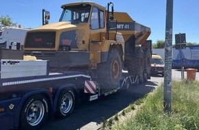 Polizeipr&auml;sidium S&uuml;dosthessen: POL-OF: Kontrollma&szlig;nahmen der Verkehrsinspektion: Unzul&auml;ssiger Schwertransport, manipulierte HU-Plakette und Kennzeichenmissbrauch