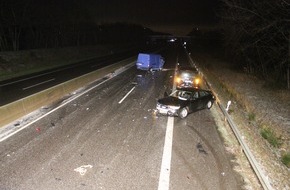 Polizeidirektion Neustadt/Weinstraße: POL-PDNW: Polizeiautobahnstation Ruchheim - 8 Unfälle halten Autobahnpolizei in Atem