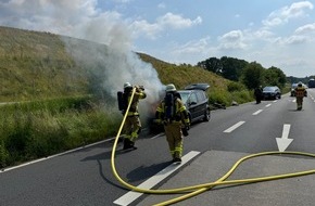 Feuerwehr Bremerhaven: FW Bremerhaven: PKW Brand Cherbourger Straße