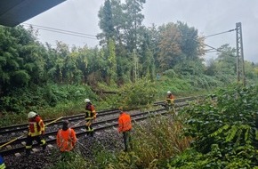 Bundespolizeiinspektion Flensburg: BPOL-FL: Elmshorn - Baum in Oberleitung sorgt für Bahnstreckensperrung