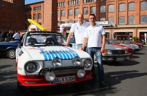 Skoda Auto Deutschland GmbH: SKODA Piloten Matthias Kahle/Peter Göbel tauschen bei der Youngtimer Classic 2013 die Plätze (BILD)