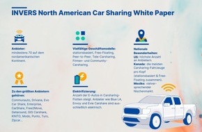 INVERS GmbH: Studie identifiziert über 70 Carsharing-Anbieter in Nordamerika