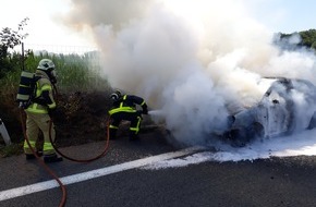 Feuerwehr Dorsten: FW-Dorsten: Erneuter PKW Brand am Nachmittag