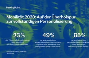 BearingPoint GmbH: Mobilität 2030: Auf der Überholspur zur vollständigen Personalisierung - Wettrennen um Daten, Wertschöpfung und Kundenbindung beginnt
